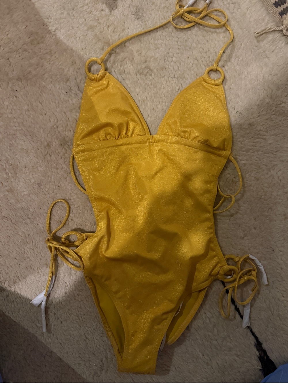 Zimmermann Metallic Skimpy One-Piece Swimsuit